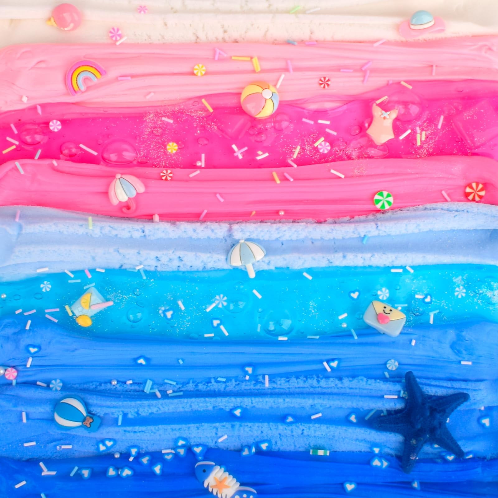 6 Pack Slimes Kit, Pink Slime, Cloud Butter & Clear Slime, Party Favors,Goodie Bag Stuffers,Birthday Gift Ideas Cute Stuff