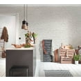 thumbnail image 2 of CONCORD WALLCOVERINGS ™ Sample of Realistic Industrial Brick Vinyl Wallpaper, Non-Self-Adhesive, Washable & Fade-Resistant- 7in x 10in - For Display Purpose Only (Not a Full Roll), 2 of 4