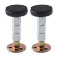 thumbnail image 1 of bedienty 2 Pcs Support Fixe pour Meubles Réglable en Alliage d'Acier Inoxydable Stabilisateur de Lit Mural Auto-Adhésif Butée de Porte Quincaillerie Anti-Vibration Noir TG, 1 of 6