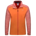 thumbnail image 4 of Little Donkey Andy Men's Quick Dry Thermal Lightweight Running Jacket Full Zip Hybrid Warm Thumbholes Golf Track Jacket Orange Heather M, 4 of 7
