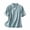 #0196-Blue, variant on Women's Tops Short Sleeve Mandarin Collar Floral Embroidered Blouses Retro Elegant Style Lightweight Breathable Relaxed Fit Shirts Gift