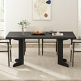 thumbnail image 6 of 71" Large Dining Table for 6 to 8 People, Modern Dinner Table with Unique Wooden Legs, Rectangle Dining Table for Kitchen, Dining Room & Living Room-Table Only, 6 of 7