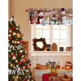 Valances for Windows Christmas Snowman Snowflake Wood Valance Curtains