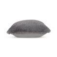 thumbnail image 6 of (2 pack) Mainstays Super Lux Shag Faux Fur Gray Pillow, 19" x 19" , Square, 1 per Pack, 6 of 7
