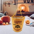 thumbnail image 4 of Twfbrm Halloween Candy Bucket, Trick or Treat Bag with Handle, Handheld Pumpkin Snack Pails Multipurpose Reusable Canvas Tote Bags Portable Goodie Basket Hallowrrn Party Favor Supplies for Kids, 4 of 6