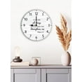 thumbnail image 2 of i Can Do All Things Through Christ Christian Wood Clock Christian Quotes Bible Scripture Inspirational Words Wall Clock Religious Home Décor 10 Inch Silent Non-Ticking Battery Operated, 2 of 5