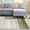 thumbnail image 4 of Unique Loom Tribal Trellis Collection Area Rug - Alami (10' 8" x 14' Rectangle Ivory Green/Ivory), 4 of 10