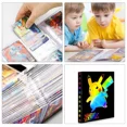 thumbnail image 4 of Trading Card Holder Card Album Binder, Protection Folder Book Collectible Card Album, 4-Pocket with 30-Pages 240-Trading Cards Capacity, Present for Children-AAB3, 4 of 5