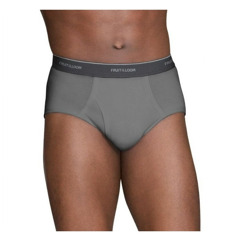 Fruit of the Loom Men's 100% Cotton Assorted Dual Defense Fashion Mid-rise  Briefs 