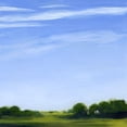 thumbnail image 2 of Popp, Grace 12x12 White Modern Wood Framed Museum Art Print Titled - Horizon and Wisp II, 2 of 4