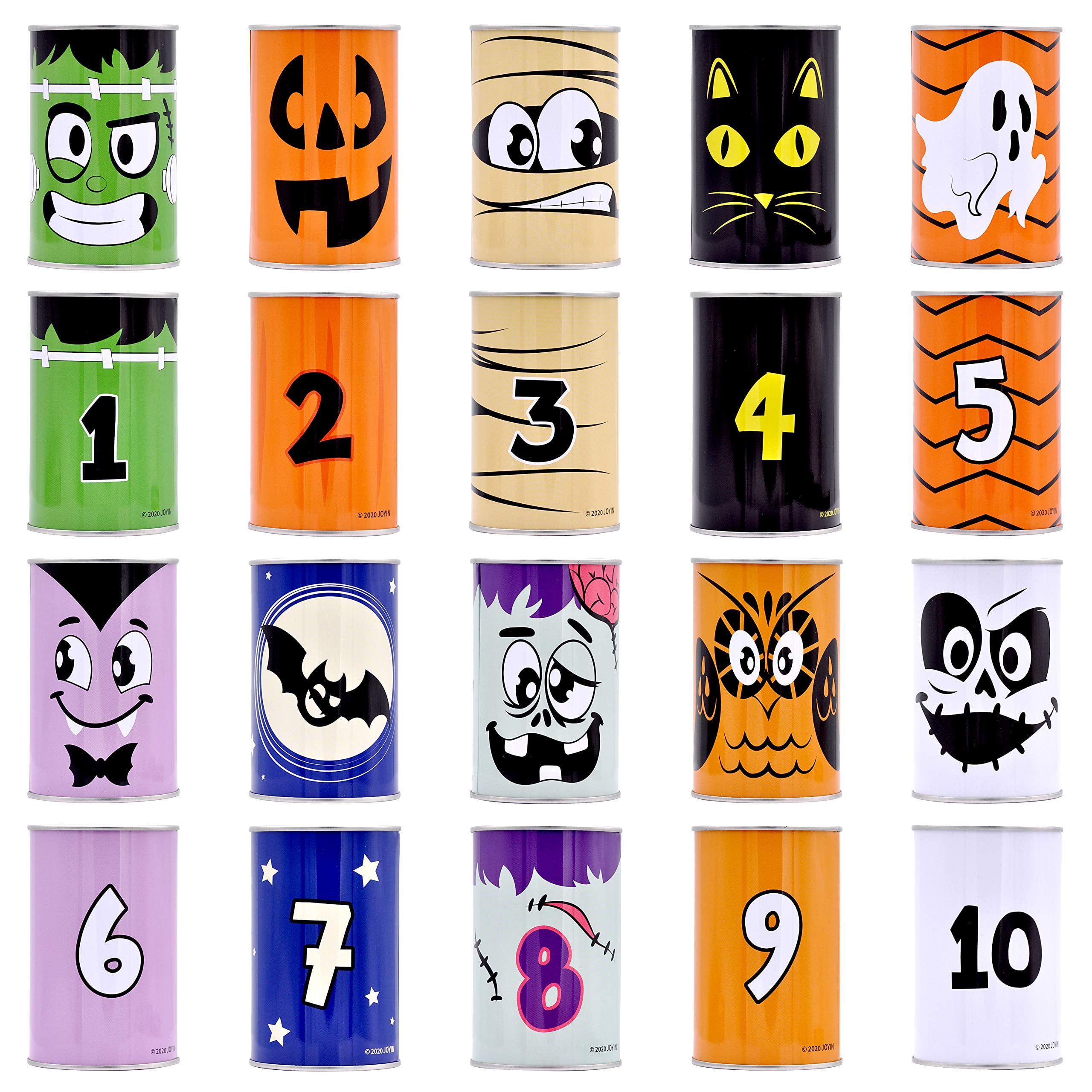 Joyfy 13 Pcs Halloween Carnival Can Bean Bag Toss Games Toys,Halloween Outdoor Party Games,Halloween Activities Prizes,Party Favors
