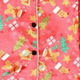 thumbnail image 5 of NIEWTR Toddler Girl Boy Christmas Pajamas Santa Claus Button 2 Piece Pajama Set Little Kids Christmas Pjs Nightgown Christmas (18-24 Months,Watermelon Red), 5 of 7