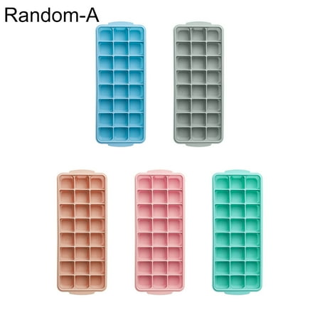 

ZEAVAN Flexible Food Grade Ice Cube Tray with Lid Silicone Tear Resistant Ice Tray Mold for Kitchen