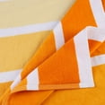 thumbnail image 6 of Superior Faded Stripes Cotton Absorbent Oversized Beach Towel, Yellow, 6 of 8