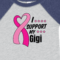 thumbnail image 4 of Inktastic Breast Cancer Awareness I Support My Gigi with Pink Ribbon Boys or Girls Baby Bodysuit, 4 of 5