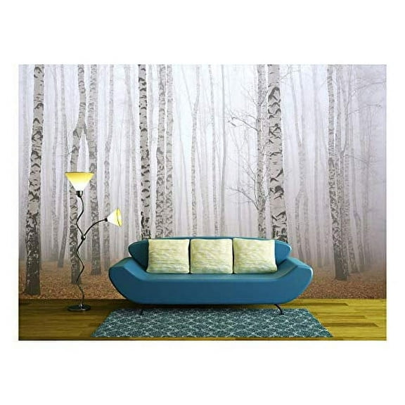 Wall26 - Beautiful Dreamlike Forest in Autumn Time - Wall Mural, Removable Sticker, Home Decor (66"x96", Artwork - DH47)