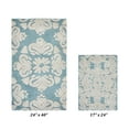 thumbnail image 5 of Better Trends 2 Piece Bathroom Rug Set 100% Cotton Extra Soft Tufted Bath Rug Water Absorbent Non-Slip Bath Mat Machine Washable (Blue) Medallion Collection, 5 of 7