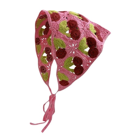 

Deals! Up to 65% off Ausyst Home Hand Crocheted Hook Flower Hollowed Out Triangular Scarf Sweet And Cute Tie Hair Turban Hat