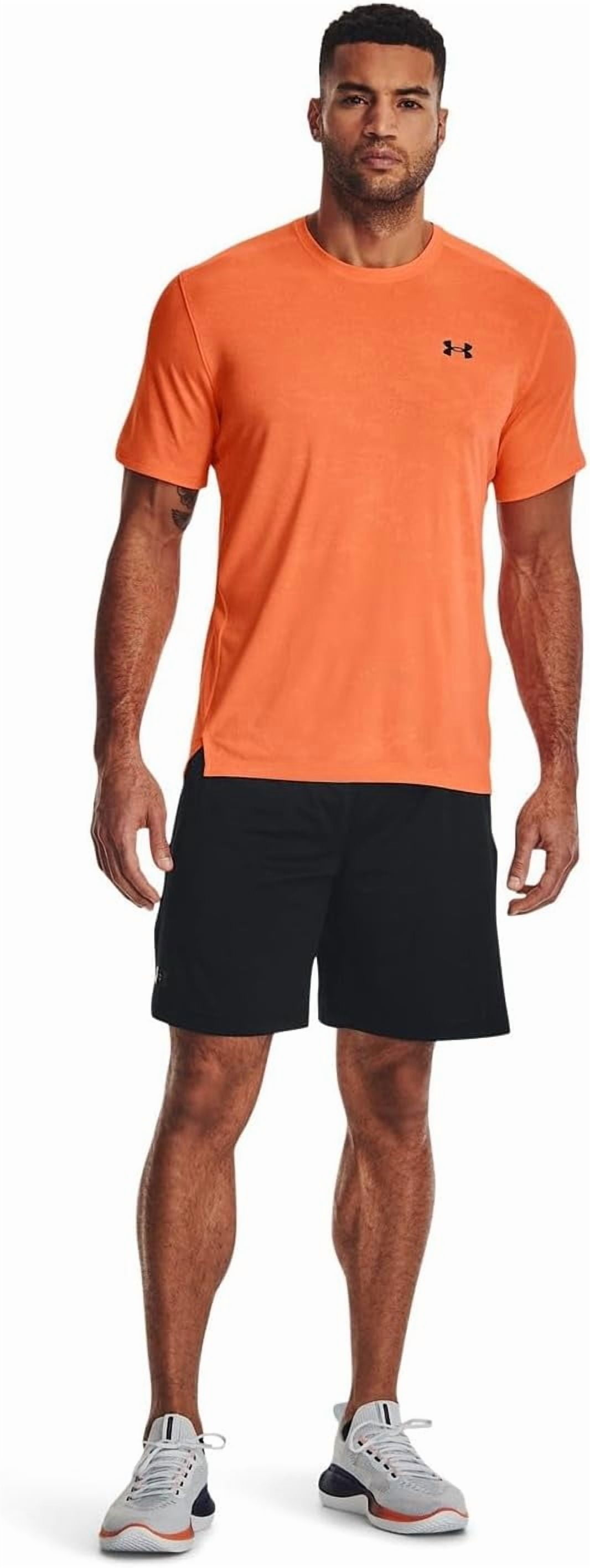 Under Armour UA Tech Vent Jacquard SS - 1377052-866 - Orange Blast