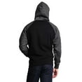 thumbnail image 3 of G-Style USA Men's Heavyweight Contrast Raglan Sleeve Fleece Pullover Hoodie Sweatshirt, 3 of 6