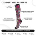 thumbnail image 3 of Bixox Doodles Wedding Print Compression Socks,Compression Socks Women & Men Circulation for Medical,Running,Athletic, 3 of 7