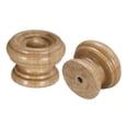 thumbnail image 4 of Unique Bargains Round Wood Knobs, 38x27mm Pull Handles for Drawer with Screws 10 Pack, 4 of 5