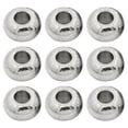 thumbnail image 1 of Miangastore 100 Pcs Perles Rondes en Acier Inoxydable Ton Argent Lisse Sans Couture 5mm pour Fabrication de Bijoux DIY, 1 of 8