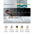 thumbnail image 5 of Turquoise Striped Ombre Blackout Curtains, Light Blocking Print Window Curtains, Geometric Modern Gradient Ocean White Thermal Insulated Window Drapes for Living Room 2 Panels, 104"W x 52"L, 5 of 9