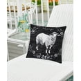 thumbnail image 3 of Rustic Farm Sheep Indoor/Outdoor Pillow, 18" x 18", 3 of 6