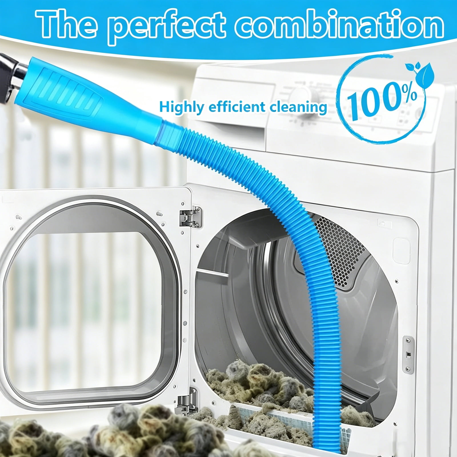 Aniceparthy WH01X35719 8 Pcs GE Washer Dryer Combo Lint Filter Replacement,Compatible with GE Washer Dryer Combo,Drying machine vent cleaning kit, Dryer vent brush Lint Filter,Replace PFQ97HSPVDS