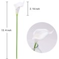 thumbnail image 4 of Morttic 24PCS Artificial Flowers Fake Calla Lily Flowers Real Touch Calla Lily Faux Flowers Arrangement Bouquet for Home Garden Party Wedding Bouquet Centerpieces Decoration (White), 4 of 7