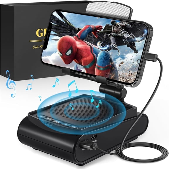 Pcs Wireless Bluetooth Speaker Cell Phone Stand - Unique Gifts for Men/Teens, White Elephant Stocking Stuffers