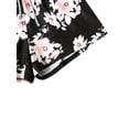 thumbnail image 5 of Women Floral Print Elastic Sports Shorts High Waist Loose Short Pants, 5 of 10