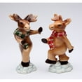 thumbnail image 2 of Ceramic Christmas Dancing Moose Salt Pepper Shakers, 2 of 4