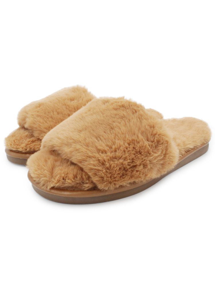 slip on fuzzy shoes
