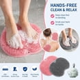 thumbnail image 3 of Shower Foot and Back Scrubber Massage Pad, Silicone Foot Scrubber Mat for Shower with Suction Cups, Wall Mount Back Cleaner, Non Slip Exfoliating Foot Brush for Men Women Seniors (B,1PC), 3 of 7