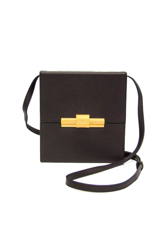 Pre-Owned Bottega Veneta DAISEY Women's Leather Shoulder Bag Dark Brown (Good)