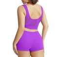 thumbnail image 4 of Sports Bra Women's Fitness Running Yoga Vest Without Rims Large Size Breathable Sports Bra Set, 4 of 4