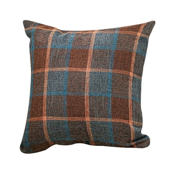 Linen Chenille Throw Pillow Covers Heavy Lined Decorative Cushion Cases Rustic Farmhouse Square Burlap Style Soft Comfy Solid Covers for Sofa Couch Bed Living Room Indoor Outdoor Decor