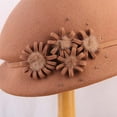 thumbnail image 6 of CoCopeaunts Fashion Bowler Hat Lady Fall Winter Wool Felt Warm Bucket Hats Hair Ball Belt Fisherman Hat Charming British Style, 6 of 8