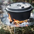 thumbnail image 6 of Petromax Cast Iron Dutch Oven for Cooking or Baking Outdoors Over a Campfire or in the Home Kitchen, Pre-Seasoned Cookware Conducts Heat Evenly, 3 Legs, 11.4 Quart, 6 of 7
