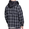 thumbnail image 5 of Visive Mens Heavy Sherpa Fleece-Lined Flannel Hooded Jacket - Big & Tall Sizes - Warm Zip Up Hoodie Jacket for Cold Weather - Perfect for Outdoor Activities - Durable & Fashion-Forward, 5 of 9