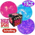 thumbnail image 3 of Nee-Doh Schylling Crystal Squeeze Groovy Glob! Squishy, Squeezy, Stretchy Stress Balls Blue, Pink & Purple Complete Gift Set Party Bundle - 3 Pack, 3 of 4