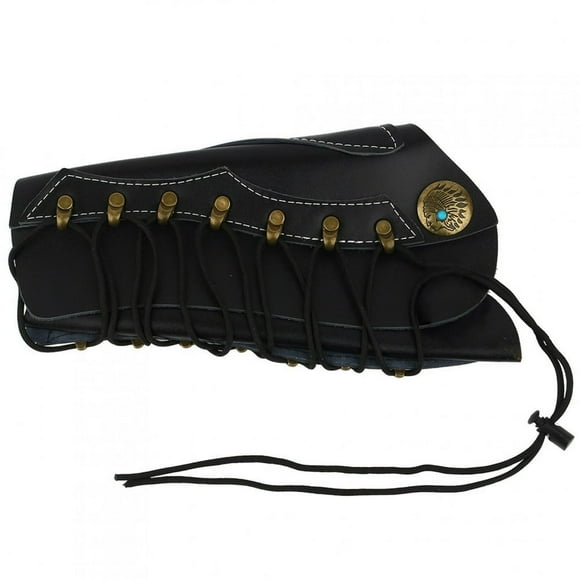 Brassard Protecteur en Cuir Artificiel Brassard de Protection Brassard Protecteur Noir
