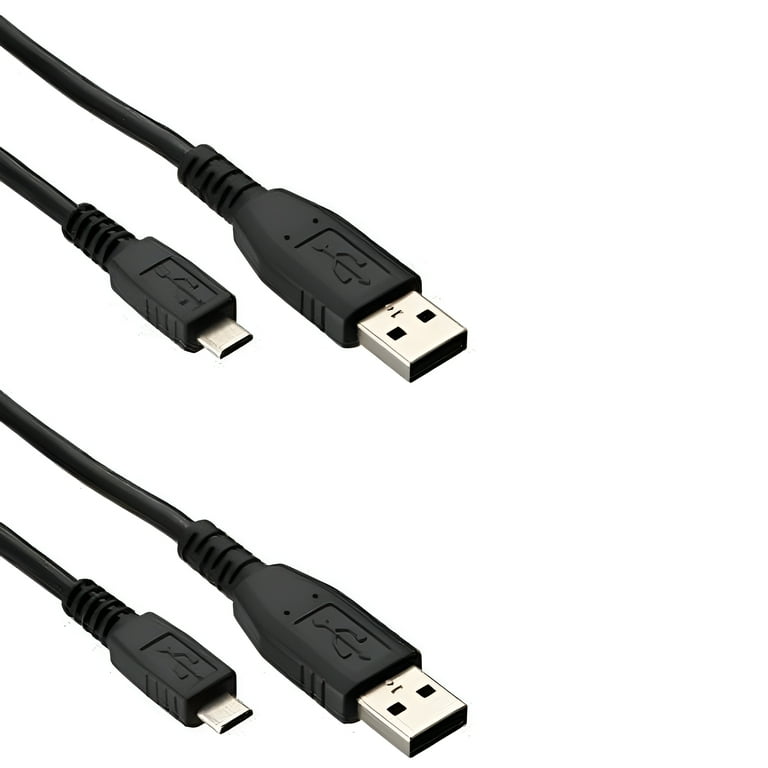 2 Pack PS4 Micro USB Charging Cables 6ft for DualShock 4 Playstation 4 Controllers Play Charge Walmart
