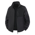 thumbnail image 4 of Mens Fleece Jacket Sevevn Men's Soft Fleece Jacket with Pockets Lightweight Outdoor Full Zip Coat, 4 of 5
