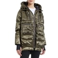 thumbnail image 4 of Orolay Women's Metallic Color Down Jacket Puffer Down Coat With Hood Green L, 4 of 5