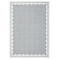 thumbnail image 4 of GlowSol 4'x6' Washable Area Rug Scalloped Pattern Rug Soft Solid Modern Non-Slip Low-Pile Rug for Dining Room Home Office, Gray, 4 of 7
