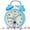Light Blue, variant on Unique Bargains Alarm Clock with Astronaut Pattern Light Blue 4.2"L x 2.1"W x 6.4"H
