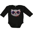 thumbnail image 3 of Inktastic 4th of July Girl Patriotic Cat Boys or Girls Long Sleeve Baby Bodysuit, 3 of 5